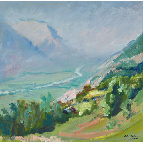 ALBERT NYFELER : Rhonetal im Sommer (DOBIASCHOFSKY AUKTIONEN AG)