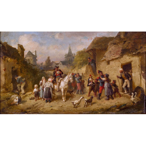 FRAN�OIS LOUIS LANFANT DE METZ : Le retour du conscrit (DOBIASCHOFSKY AUKTIONEN AG)