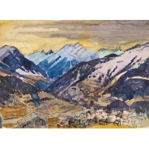HENRI SCHMID : Berglandschaft (DOBIASCHOFSKY AUKTIONEN AG)