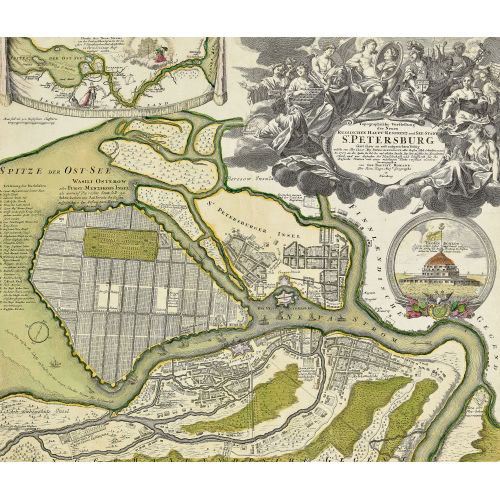 JOHANN BAPTIST HOMANN : 'Topographische Vorstellung der Neuen Russischen Haupt-Residenz und See-Stadt St. Petersburg' (DOBIASCHOFSKY AUKTIONEN AG)