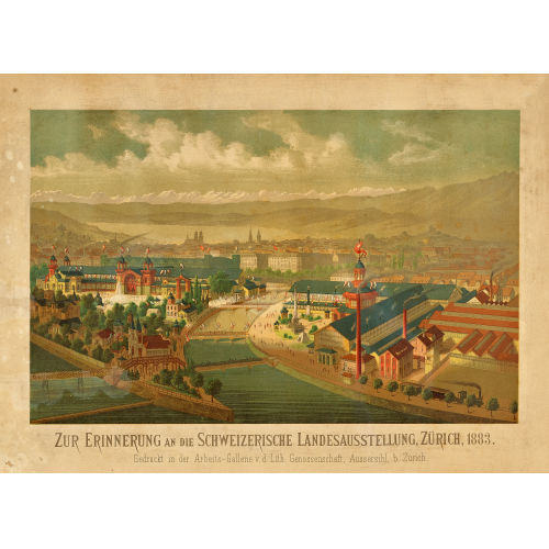 ERNST CONRAD : 'Zur Erinnerung an die Schweizerische Landesausstellung, Z�rich 1883' (DOBIASCHOFSKY AUKTIONEN AG)