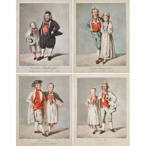 FRANZ NIKLAUS K�NIG : Konvolut Trachtenpaare (DOBIASCHOFSKY AUKTIONEN AG)