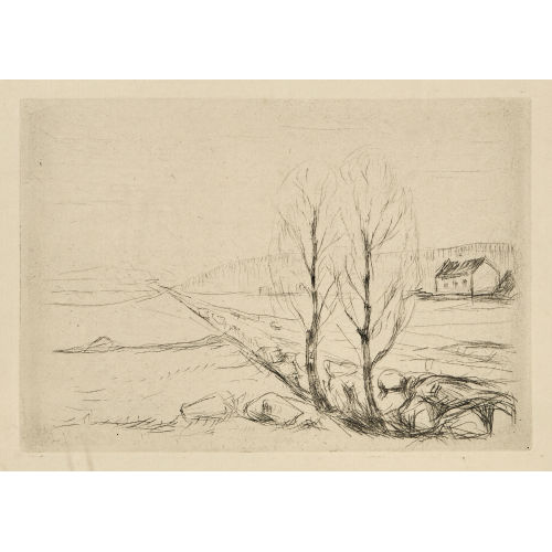 EDVARD MUNCH : 'Norwegische Landschaft' (DOBIASCHOFSKY AUKTIONEN AG)