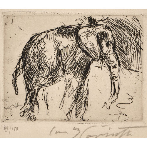 LOVIS CORINTH : 'Elefant' (DOBIASCHOFSKY AUKTIONEN AG)