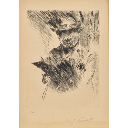 LOVIS CORINTH : 'Selbstbildnis' (DOBIASCHOFSKY AUKTIONEN AG)