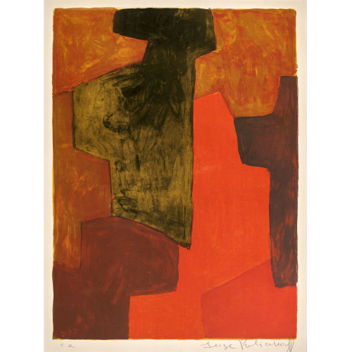SERGE POLIAKOFF : 'Komposition in Orange und Gr�n' (DOBIASCHOFSKY AUKTIONEN AG)