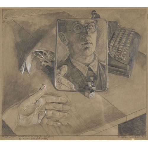 ALBERT JAKOB WELTI : 'Stilleben - Selbstbildnis' (DOBIASCHOFSKY AUKTIONEN AG)
