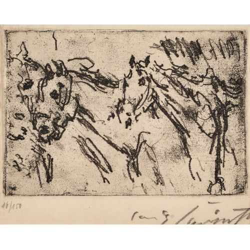 LOVIS CORINTH : 'Pferde' (DOBIASCHOFSKY AUKTIONEN AG)