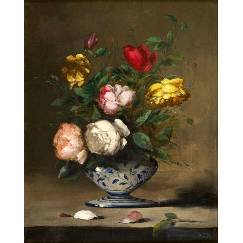 GERMAIN THODORE RIBOT : Bouquet de fleurs (DOBIASCHOFSKY AUKTIONEN AG)