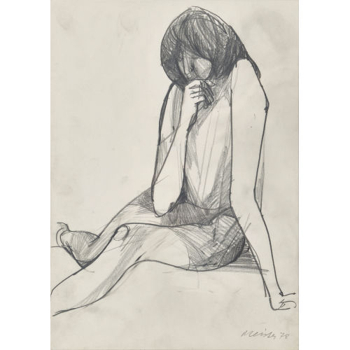 WILLI MEISTER : Sitzende junge Frau (DOBIASCHOFSKY AUKTIONEN AG)