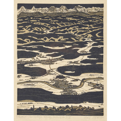EMIL ZBINDEN : 'Schweizer Landschaft' (DOBIASCHOFSKY AUKTIONEN AG)