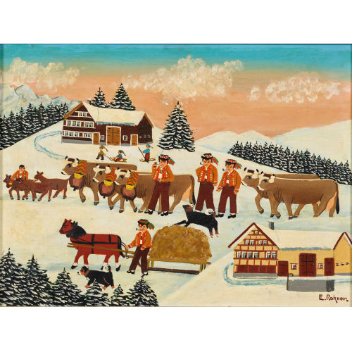 ERNST ROHNER : Appenzeller Winterlandschaft (DOBIASCHOFSKY AUKTIONEN AG)