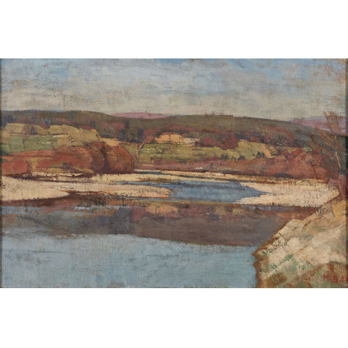 MAX BURGMEIER : 'Aarelandschaft' (DOBIASCHOFSKY AUKTIONEN AG)