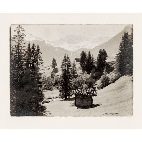 EMANUEL GYGER : 'Grossstrubel und Steghorn von Adelboden' (DOBIASCHOFSKY AUKTIONEN AG)