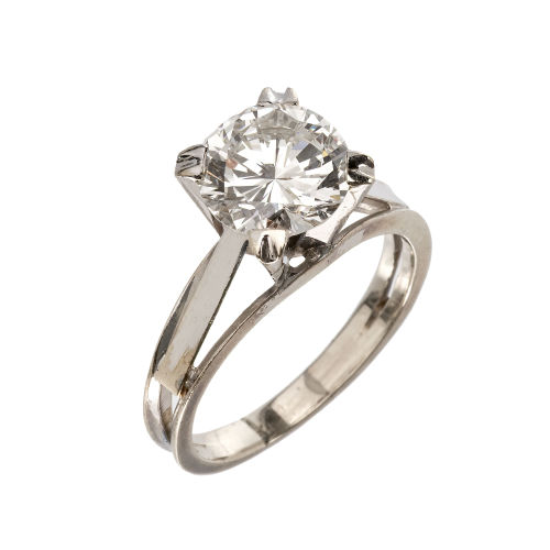 SOLITAIRE-RING : (DOBIASCHOFSKY AUKTIONEN AG)