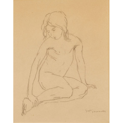 GIOVANNI GIACOMETTI : Sitzender Kinderakt (DOBIASCHOFSKY AUKTIONEN AG)