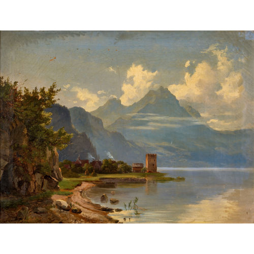 JAKOB JOSEPH ZELGER : Am Vierwaldstttersee bei Stansstad (DOBIASCHOFSKY AUKTIONEN AG)