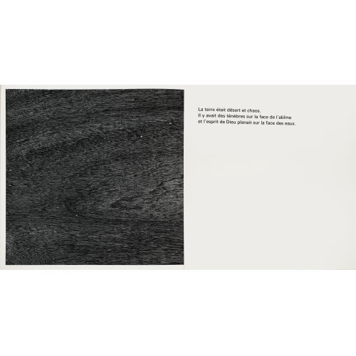 ADRIAN FRUTIGER : 'Au commencement Dieu cr�a les cieux et la terre' (DOBIASCHOFSKY AUKTIONEN AG)