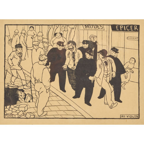 F�LIX VALLOTTON : 'Au Violon' (DOBIASCHOFSKY AUKTIONEN AG)