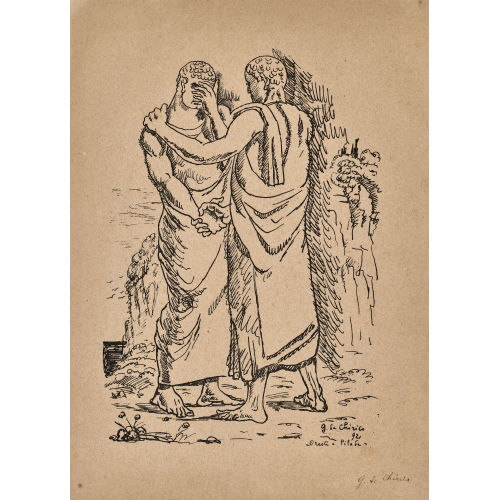 GIORGIO DE CHIRICO : 'Oreste e Pilade' (DOBIASCHOFSKY AUKTIONEN AG)