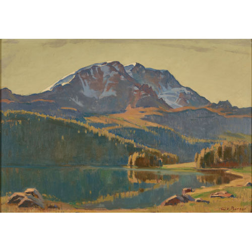 WILLY (EIGTL. WILHELM FRIEDRICH) BURGER : 'Piz Corvatsch' (DOBIASCHOFSKY AUKTIONEN AG)