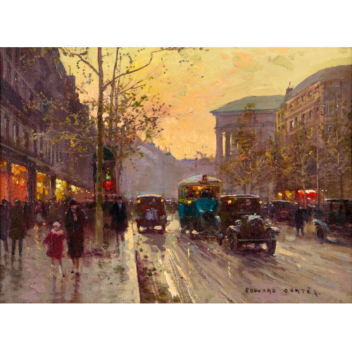 DOUARD LON CORTS : Boulevard de la Madeleine (DOBIASCHOFSKY AUKTIONEN AG)