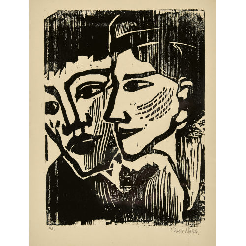 EMIL (EIGTL. HANSEN NOLDE : 'Doppelbildnis' (DOBIASCHOFSKY AUKTIONEN AG)