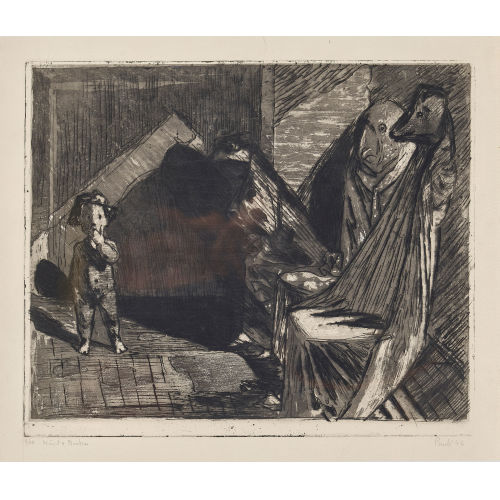 FRITZ EDUARD PAULI : 'Kind und Masken' (DOBIASCHOFSKY AUKTIONEN AG)