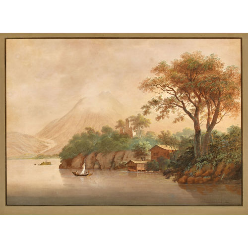 JOHANN LUDWIG BLEULER : 'Ruine Habsburg am Vierwaldst�ttersee' (DOBIASCHOFSKY AUKTIONEN AG)