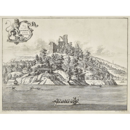 JOHANN HEINRICH MEYER : 'Forma novi castri Habsburgici ad lacum Lucernensem' (DOBIASCHOFSKY AUKTIONEN AG)