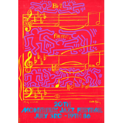 ANDY WARHOL : 'Montreux Jazz Festival (19)86' (DOBIASCHOFSKY AUKTIONEN AG)