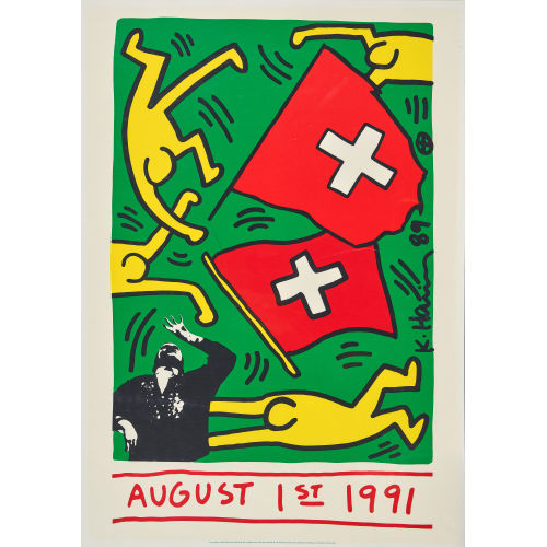 KEITH HARING : 'August 1st 1991' (DOBIASCHOFSKY AUKTIONEN AG)
