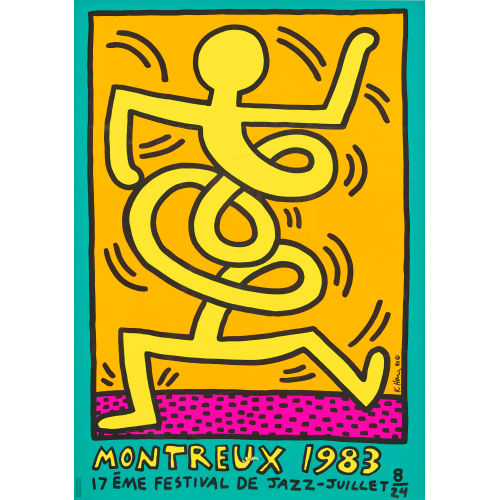 KEITH HARING : 'Jazz Festival Montreux 1983' (DOBIASCHOFSKY AUKTIONEN AG)