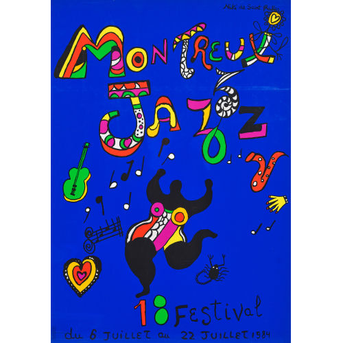 NIKI DE SAINT PHALLE : 'Jazz Festival Montreux 1984' (DOBIASCHOFSKY AUKTIONEN AG)