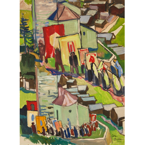 EDMOND BILLE : Walliser Prozession (DOBIASCHOFSKY AUKTIONEN AG)