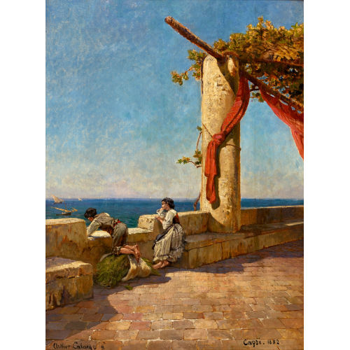 ARTHUR (EIGTL. JEAN BAPTISTE ARTHUR) CALAME : 'Capri' (DOBIASCHOFSKY AUKTIONEN AG)