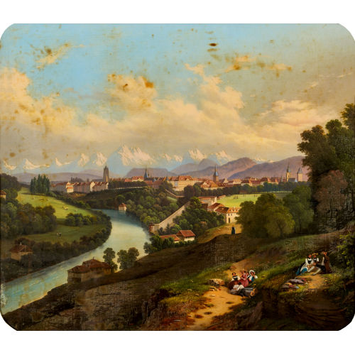 19. JH. SCHWEIZ : Bern von der Enge aus (DOBIASCHOFSKY AUKTIONEN AG)