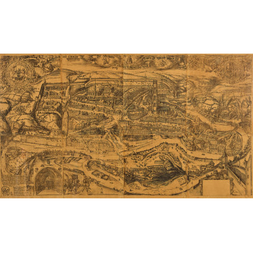 MARTIN MARTINI : 'Warhaffte und Eigentliche Abconterfactur Der Ber�mbten Catholischen Eidtgnossischen Statt Fr�burg In �chtlandt Sampt Irer Gelegenheit. Anno 1606' (DOBIASCHOFSKY AUKTIONEN AG)