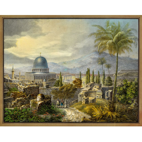 DANIEL WEGELIN : 'Omar's Moschee in Ierusalem am Platze des ehmaligen Tempel Salomons' (DOBIASCHOFSKY AUKTIONEN AG)