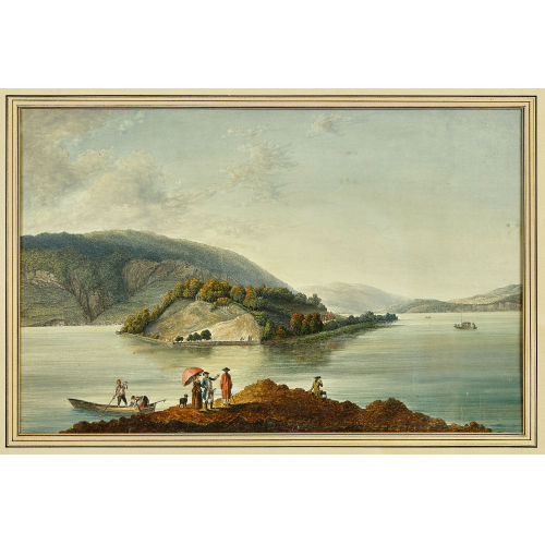 JOHANN JOSEPH HARTMANN : 'Premiere vue de l'Isle St. Pierre' (DOBIASCHOFSKY AUKTIONEN AG)