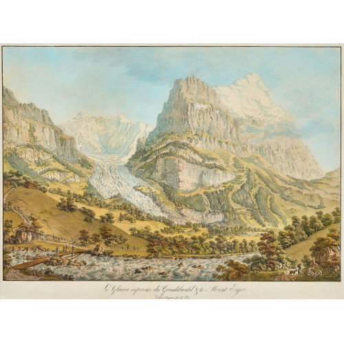 GABRIEL LUDWIG (GEN. LORY P�RE) LORY : 'Le Glacier inferieur du Grindelwald & le Mont Eiger' (DOBIASCHOFSKY AUKTIONEN AG)