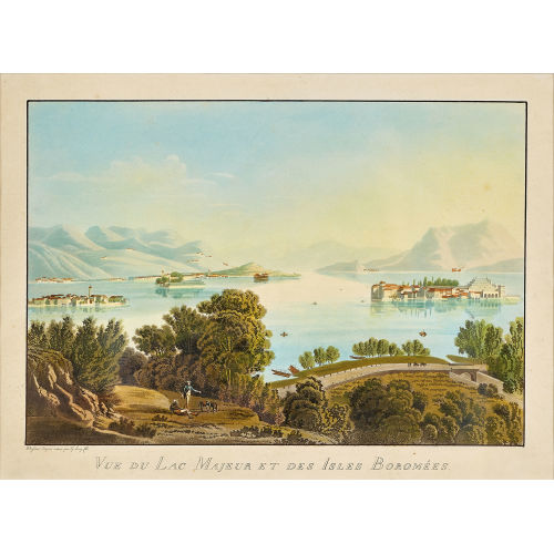 GABRIEL (GEN. LORY FILS) LORY : 'Vue du Lac Majeur et des Isles Borom�es' (DOBIASCHOFSKY AUKTIONEN AG)