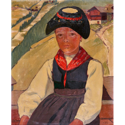 PAUL-L�ON BL�GER : Jeune valaisanne du Val d'H�rens (DOBIASCHOFSKY AUKTIONEN AG)