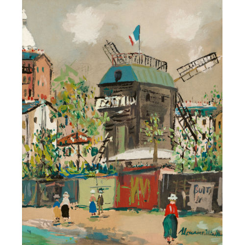 MAURICE UTRILLO : 'Le moulin de la Galette' (DOBIASCHOFSKY AUKTIONEN AG)