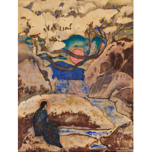 CHARLES-CLOS OLSOMMER : Sainte dans un paysage (DOBIASCHOFSKY AUKTIONEN AG)