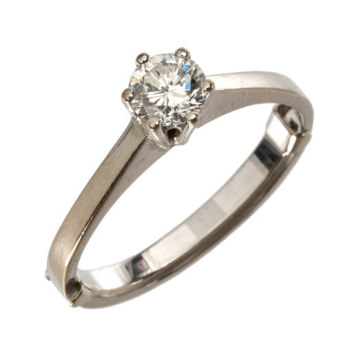 SOLITAIRE-RING : (DOBIASCHOFSKY AUKTIONEN AG)