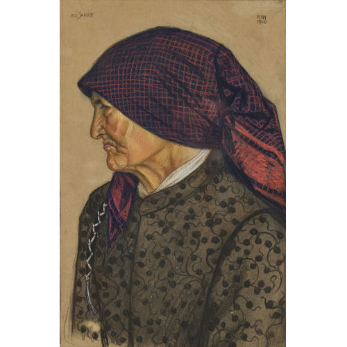 RUDOLF M�NGER : Portr�t einer 80-j�hrigen B�uerin (DOBIASCHOFSKY AUKTIONEN AG)