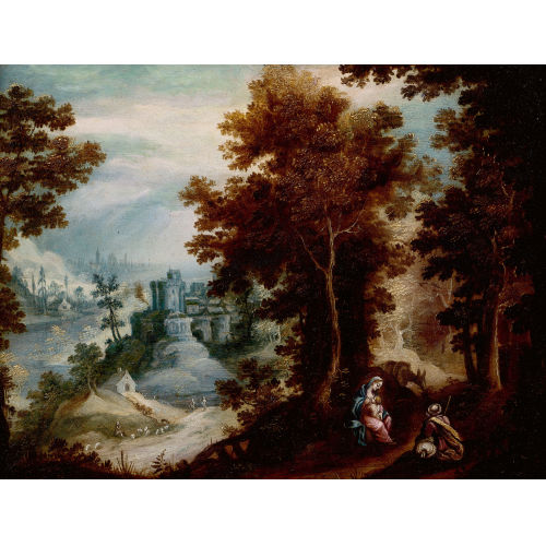 PAUL BRIL : Die Ruhe auf der Flucht nach �gypten (DOBIASCHOFSKY AUKTIONEN AG)