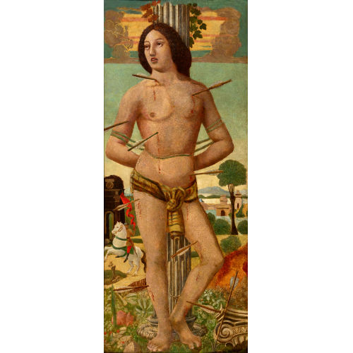 15./16. JH. ITALIEN : Heiliger Sebastian (DOBIASCHOFSKY AUKTIONEN AG)