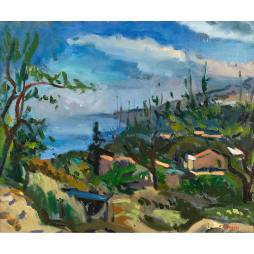 PIERRE CORNU : 'Paysage du sud de la France' (DOBIASCHOFSKY AUKTIONEN AG)